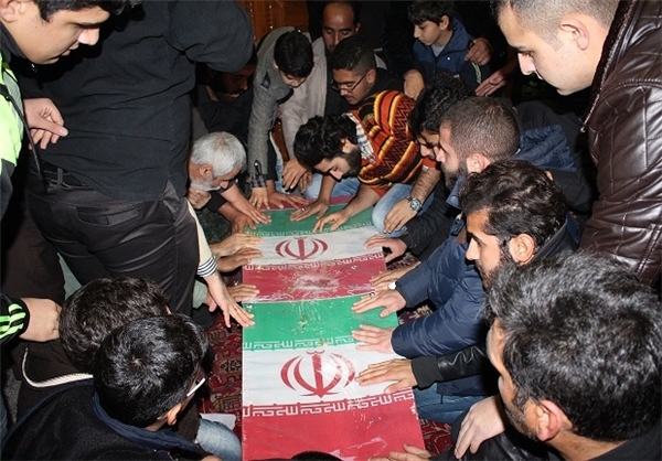 پیکر شهید گمنام دفاع مقدس در مسجدالنبی فریدونکنار تشییع شد