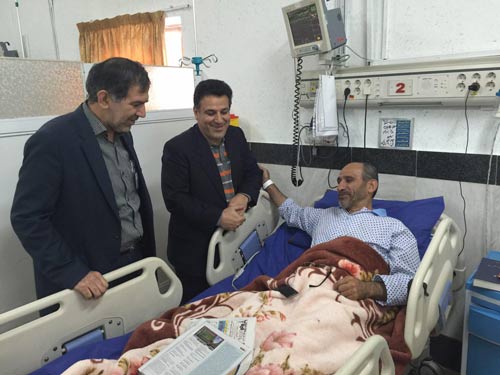 قهرمان کشتی جهان در مرکز قلب مازندران بستری شد