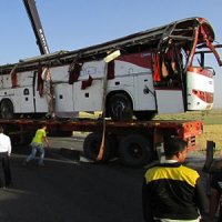 عکس/کشته شدن ۱۹ سرباز در واژگونی ۲ اتوبوس پادگان در فارس